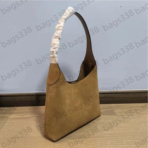 Top quality brooklyn bag 28 designer yn tote bags single shoulder 39 quality single capacity minimalist suede women genuine leather handbag classic underarm 23cm