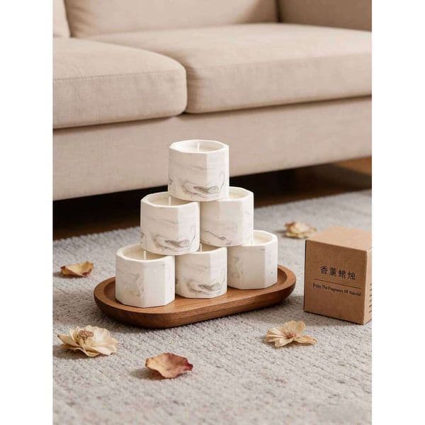 Smokeless soybean plant wax essential oil aromatherapy ink plaster candle W260303
