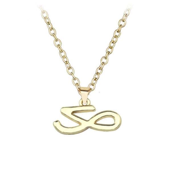 Korean Wave New Jeon Jung Kook Design Letter Necklace Trend Personalized Men's and Women's Jewelry Fans Couple Gifts Y260302