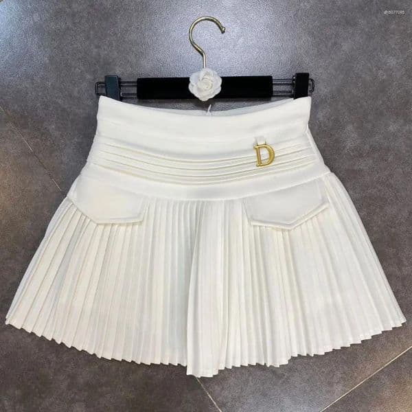 Skirts 2026 Spring Summer Arrivals High Waist Short Mini Pleated Skirt Streetwear Women Slim Fashion Korea Kawaii A Line
