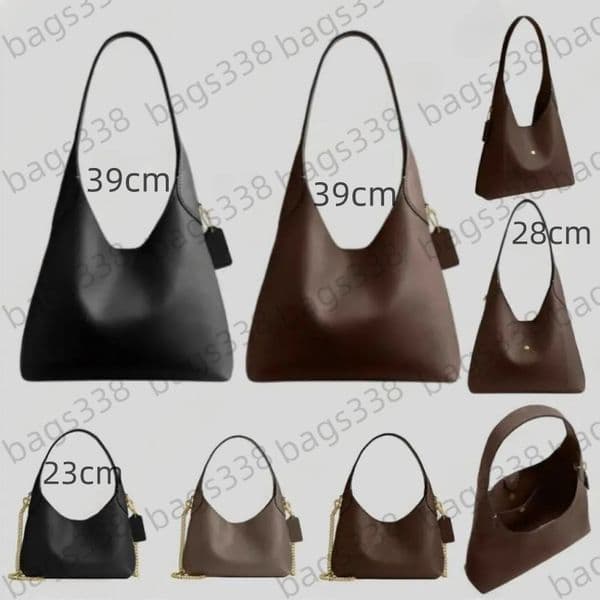 Designer Brooklyn bag 28 single shoulder YN tote bags 39 quality single capacity minimalist suede women genuine leather handbag high 23cm classic underarm style