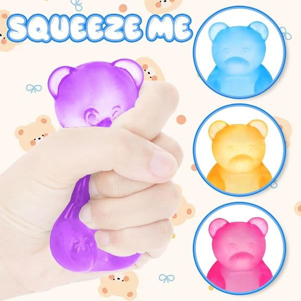 Ball Gummy Bear Toy Sugar Filled Squishy for Kids Stress Relief Ultra-Soft Decompression Venting Toys
