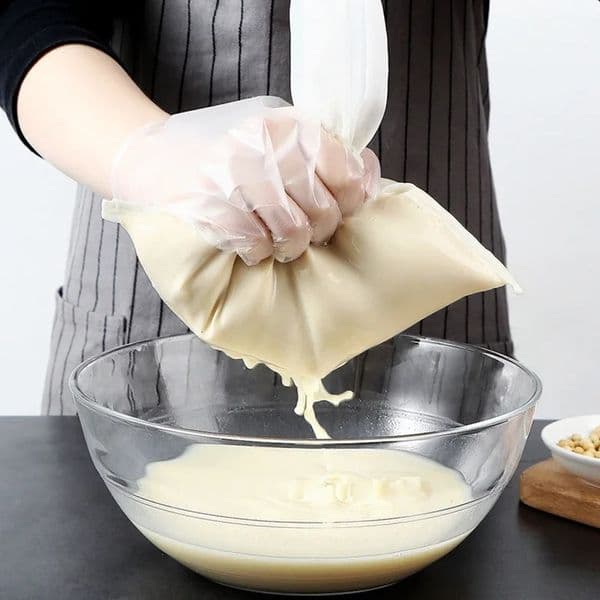 2pcs 100Mesh Soy Filter Bag Nut Tea Coffee Oil Yogurt Net Mesh Kitchen Food Reusable Nylon Bags Strainer 260304