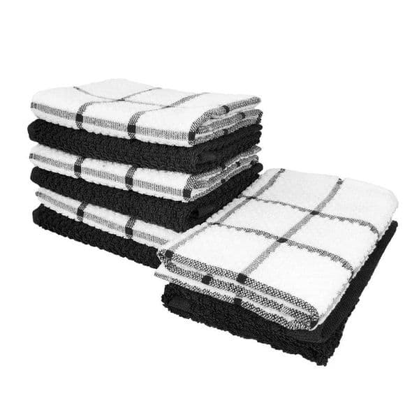 Super Absorbent Cotton Dish Towel Soft Wiping Rags Lattice Designed Bathroom Kitchen Tea Bar Towels Home Glass Hand Cleaning Cloth 30*30CM/12*12INCH JY0771
