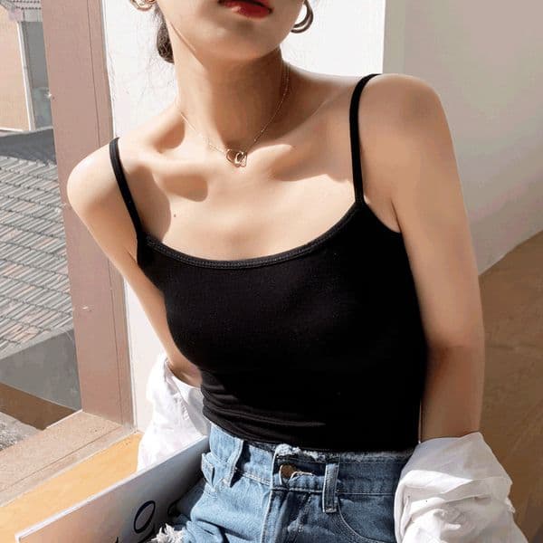 H715 Black And White Modal Camisole For Women With A Beautiful Back Design Suitable For Summer Sexy And Designer Shirt Polo Shirt Designer Hoodie Trendy For Outerwear