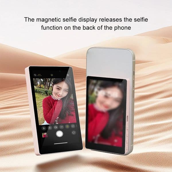Magnetic Phone Selfie Monitor Screen for Smartphone Rear Camera Selfie Vlog Live Stream for iPhone Android phone 260302
