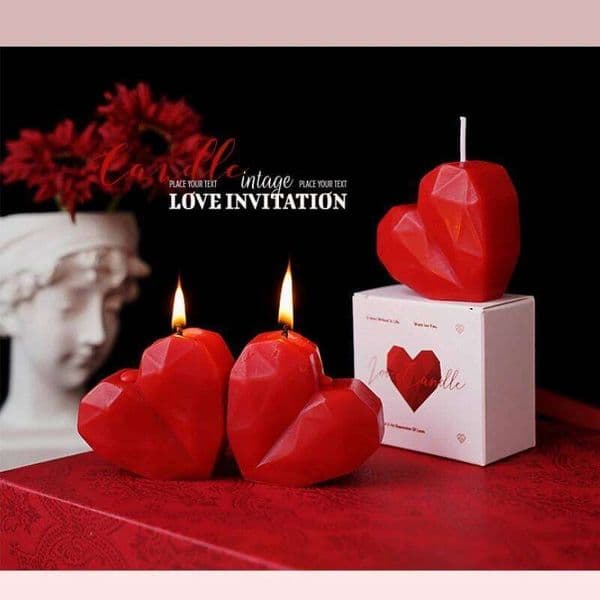 Scented Love Candles Creative Valentine's Day Gifts Wedding Favors Home Decorations W260304 thumbnail 2