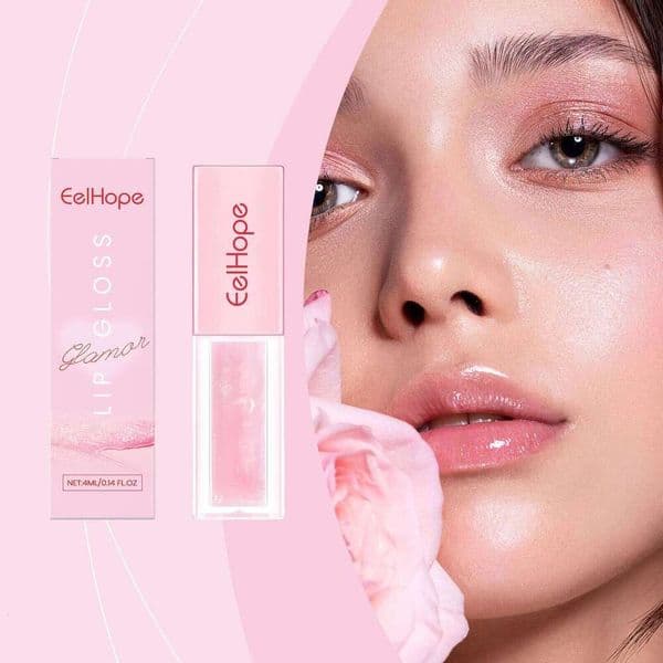 Nourishing Tinted Lip for High-Shine Finish Hydrating Crystal Oil Plumping Moisturizing Long Lasting Non-sticky Care Product H260303