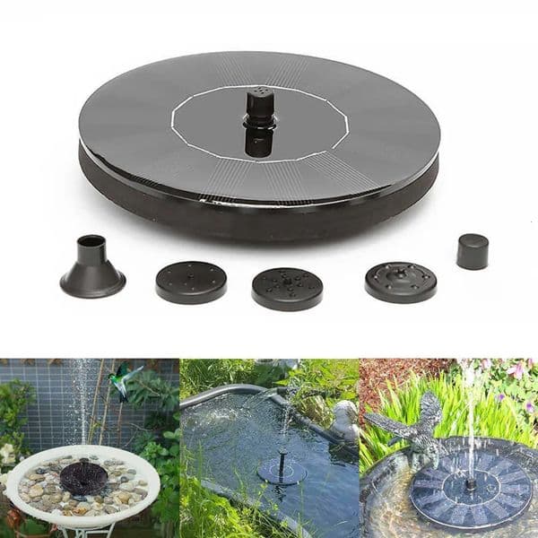 Yard Decor Yard Decor Mini Solar Power Water Fountain Landscape Garden Pool landscape Pond Outdoor Panel Bird Bath Floating Pump Ornament Garden Ornament