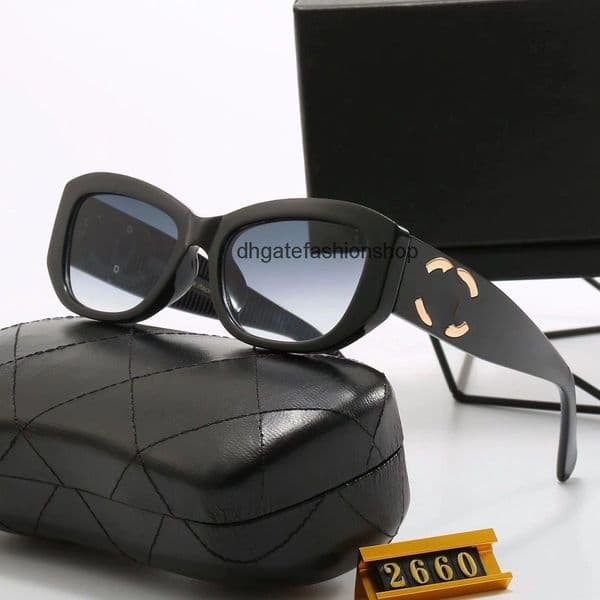 Designer sunglasses channels sunglasses In Square Frame Wide Leg Double Circle Fashion Sunglasses Sun Protection Vacation Driving Casual C cc sunglasses T5M0