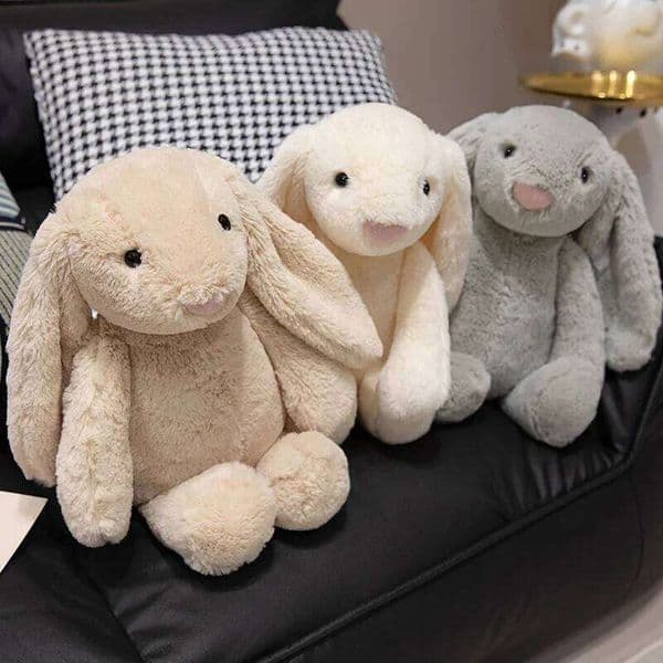 Cute Lop Rabbit Plush Toy Soft Stuffed Long Ears Bunny Doll Funny Baby's Sleeping Companion Delicate Home Decoration Kids Gifts XJ260303