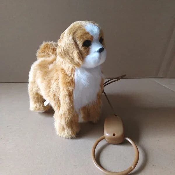 Electronic Plush Dog Toy Robot Cat Sing Song Puppy Leash Control Music Animal Walk Bark Electric Kitten Pet Kids Birthday Gift 260228BJ
