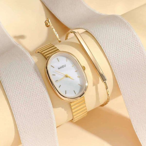 Elegant Oval Women Quartz Watch Luxury Brand Stainless Steel Band Dress Wristwatch Fashion Casual Classical Ladies Watches XJ260303