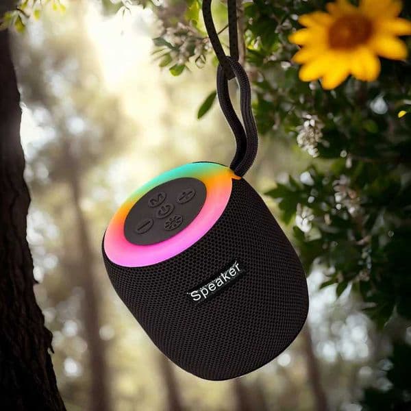 New Bluetooth Speaker - Wireless Portable Outdoor Bass Speaker with Memory Card Support for Home Travel T260304