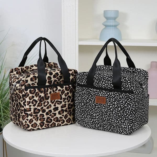 Thickened Nylon Fabric Lunch Bag with Aluminum Foil Inner Large Capacity Portable Lunch Box Storage Bag for Work Picnic Scho 260304