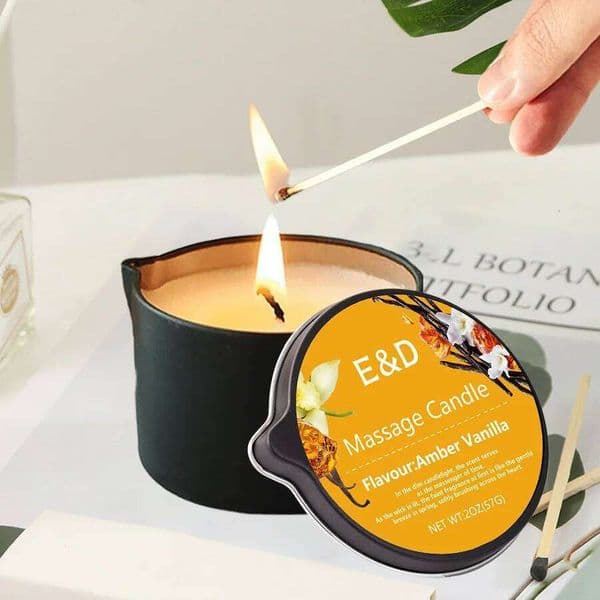 1PC Massage Candles, luxury aromatherapy candles, for stress relief and skin moisturizing, SM Product Scented Candle Body Oil W260304