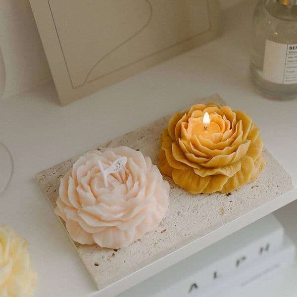 Peony Modeling Gift Decoration Mother's Day Birthday Flower Scented Candle W260304