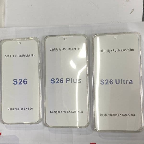 S26 Plus 360 Degree Hard PC Soft TPU Cases For Samsung S25 Edge A26 A36 A06 A16 S23 Ultra A14 5G M23 A23 M52 A32 S24 FE Full Body Coverage Crystal Double Sided
