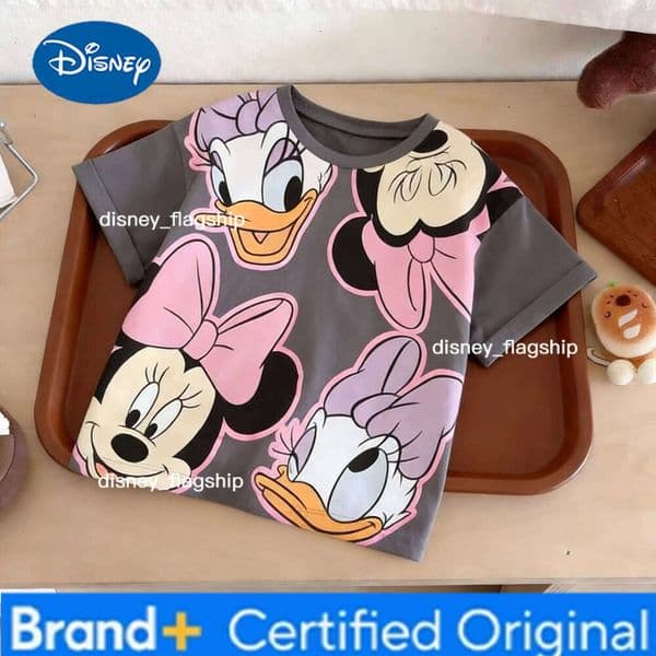 Minnie Printed Cartoon Tshirts Summer Kids Clothing Simple Versatile Children Short Sleeved Tees Tops Baby Girls Casual T-shirt XJ260304 Y260522