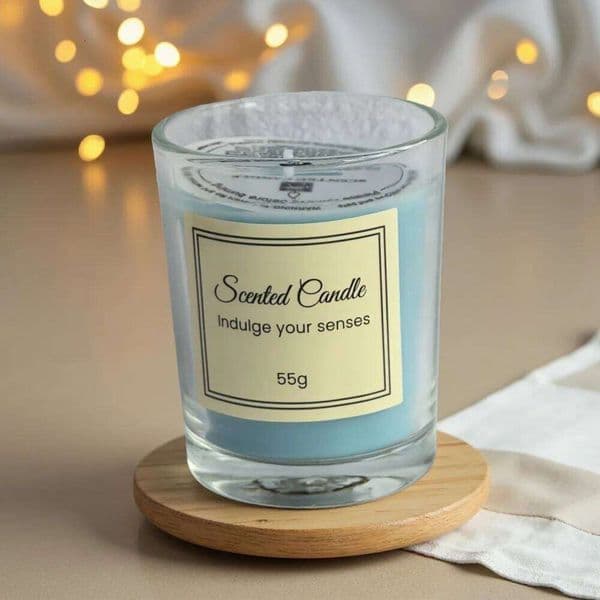 Jasmine Premium Box, Handmade Soy Wax Glass Creative Smokeless Aromatherapy Candle, Complementary Gift W260304