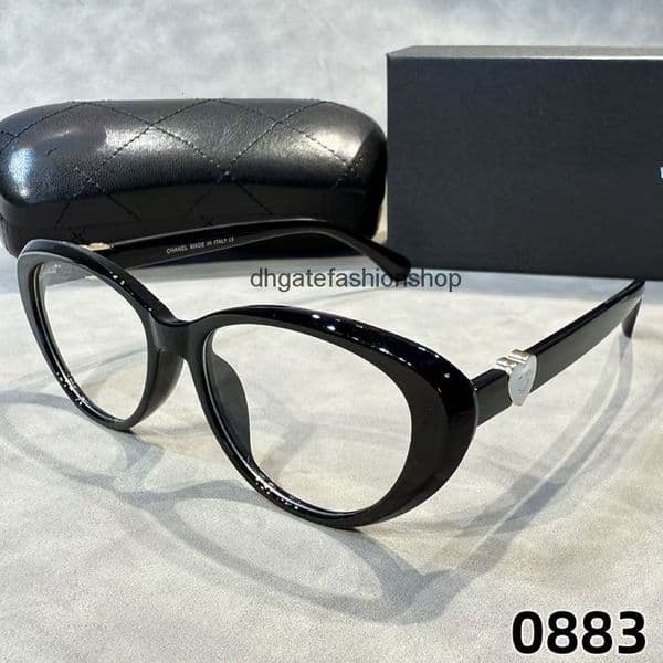 Designer sunglasses channels sunglasses Modern Cat Eye Shape Non-Prescription Glasses Frame Red Book 3466 Plain Glasses cc sunglasses
