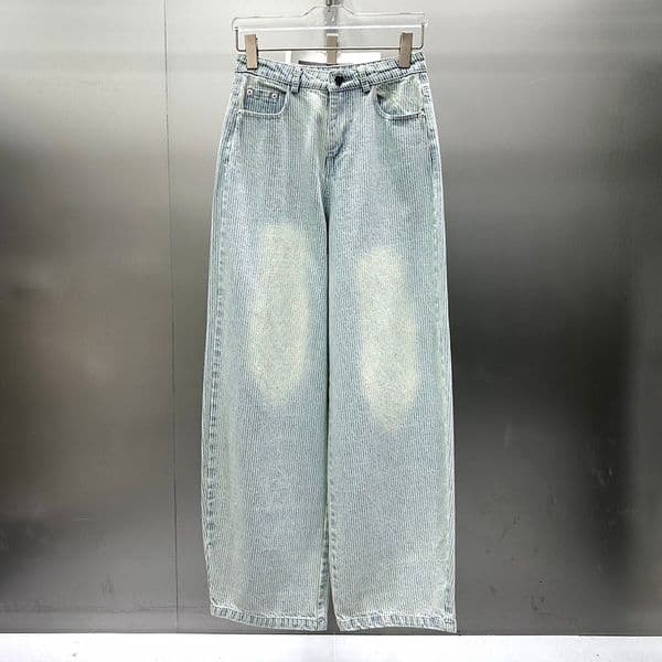 Designer Women Loose Denim Pants Embroidery Washed Wide Leg Jeans Streetwear Y2K Style Vintage Long Jean Trousers