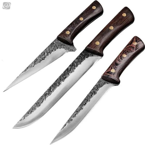 Forged Boning Knife Set Handmade Forged Chef Knife Professional Kitchen Knives Meat Slaughtering Butcher Knife Cooking Tools 260304