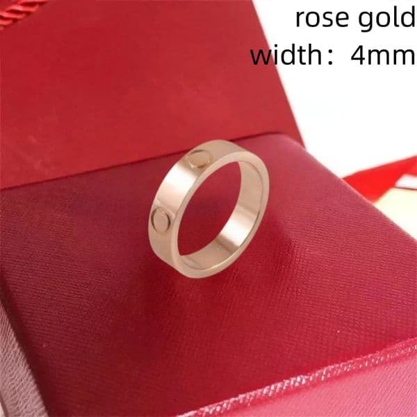 men Diamond outfit funny beach screw rings designer for women titanium steel plated gold ring couple engagement wedding promise 4mm 5mm 6mm size 5-11 ho0181