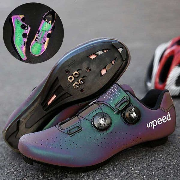 New Cycling SPD With Lock Road Bike Racing Outdoor Mountain MTB Pedal Bicycle Sports Shoes Men 37-47#