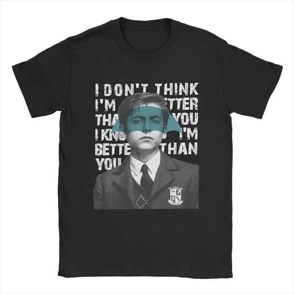 Umbrella Academy I Don't Think I'm Better Than You T-Shirt Men 100% Cotton T Shirts Short Sleeve Tee Shirt 4XL 5XL 6XL Clothes H260228
