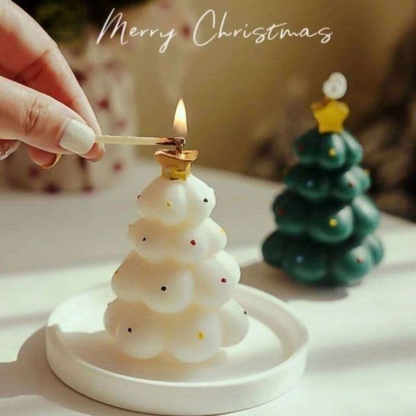 Beautiful Scented Tree Candles, Handmade Fragrances, Creative Ornaments, Aromatherapy, Christmas Gifts, Birthday Gift, Home Decoration W260304