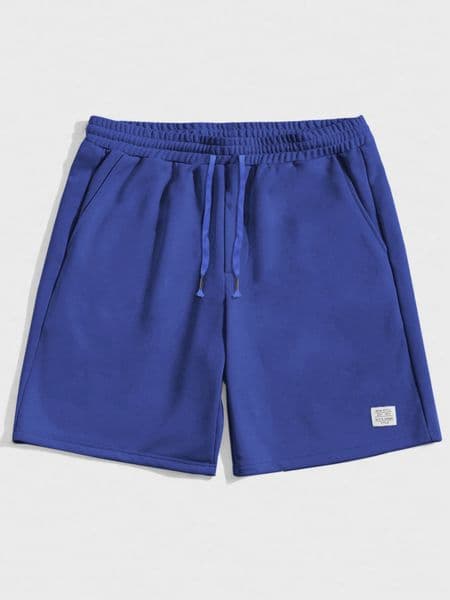 Mens Casual Fleece Shorts Elastic Waist Drawstring Comfortable Sports Lounge Multiple Colors 260304