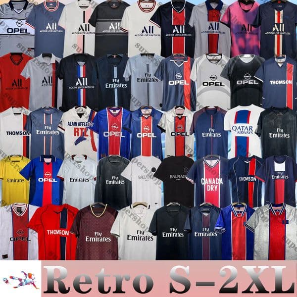 90 92 93 94 95 96 98 99 PSGES soccer jerseys RONALDINHO Menez Motta MATUIDI Ibrahimovic 00 01 02 12 13 15 16 17 18 OKOCHA NEYMAR WEAH Retro football shirts paris st germain
