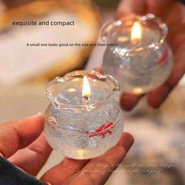 Bubble Fish Tank Goldfish Aromatherapy Candle Cute Room Props Birthday Gifts Best Friend Gift Christmas Decoration W260304