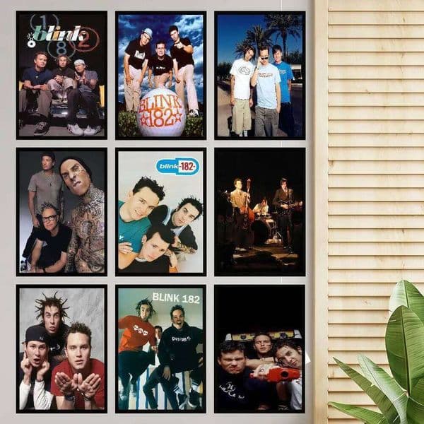 B-BLINK-182 Hot Band Vintage HD Quality Art Retro Posters For Home Room Wall Decor 26L0305