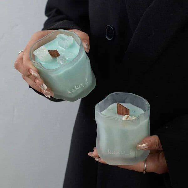 Frosted Crystal Aromatherapy Girly Niche Fragrance Candle, Fairy-Like Atmosphere Gift, Birthday Gift for Friends W260304