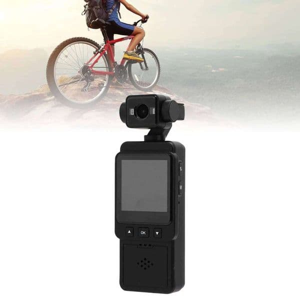 Camera Motion Detection Portable 360 Degree Rotatable Lens 1080P Wearable Camcorder Cycle Recording for Travel Hiking 26H0305