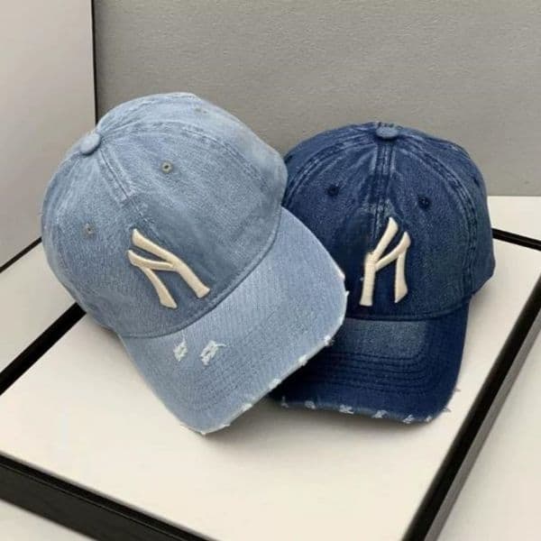 Ball Caps 2024 Luxury Brand MY Embroidered Washed Denim Baseball Cap For Men High Quality Black Vintage Y2k Dad Hats Gorras Hombre