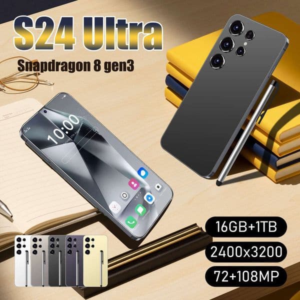 In Stock S24ultra Cross-Border Smartphone 16+1Tb Large Memory 4G Export Factory Direct Sales Can Be Resold Technology