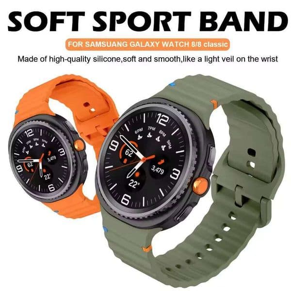 Original Band for Watch strap 44mm 40mm sport Silicone No gaps Bracelet correa Galaxy Watch8 8 classic bands H260304