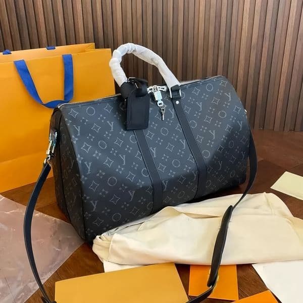 10A Top Quality Designer 55CM Leather designers men women Duffel Bags Suitcases luggage Sport Outdoor Packs shoulder Travel messenger bag Totes bags