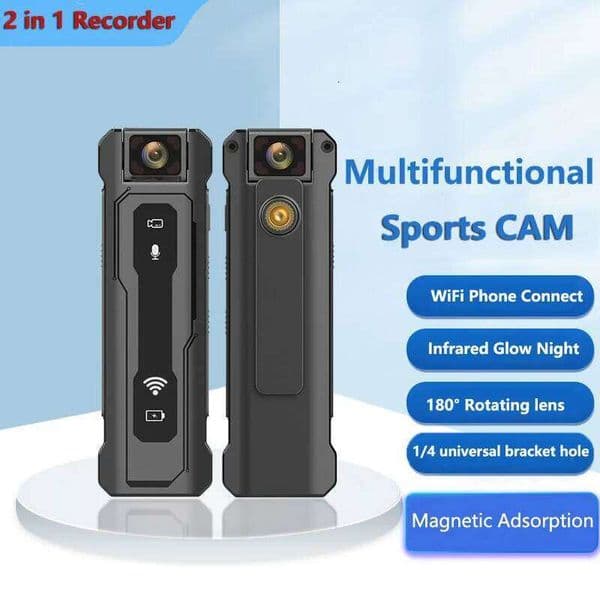 1080P Small Digtal Voice Recorder Camera,Sports Body Cam Infrared Night Vision Video DV Dash CAM Motion Detect Action Camcorder 26H0305