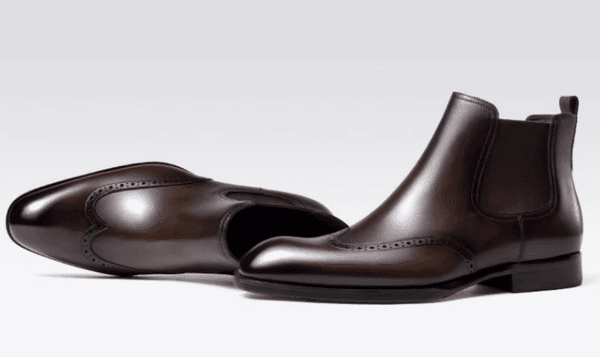 Classic Craftsmanship Mens Shoes Stylishly Designed High Rise Leather Boot