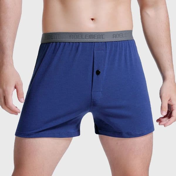 3Pcs Mens Underwear Loose Home Shorts Summer Boxer Briefs Thin Cotton Pants Large Size Four Corners 260304