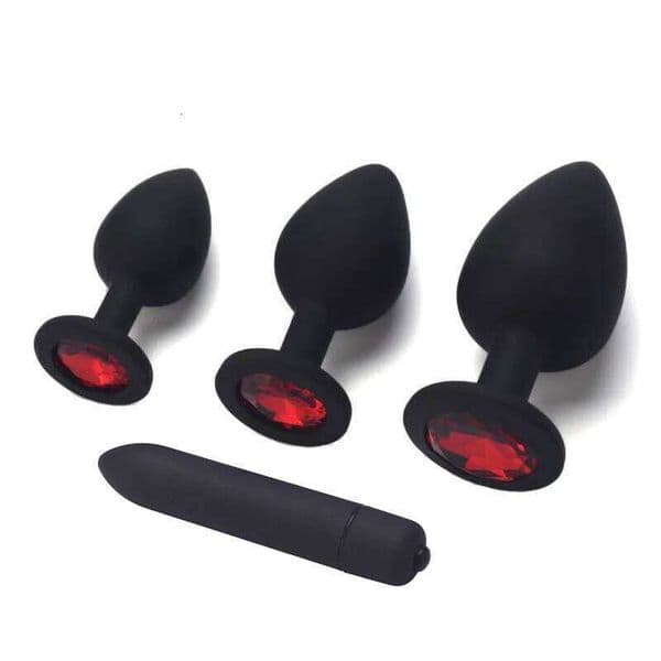 Adult Silicone Plug Dildos Bullet Vibrator Butt Plugs Sex Toys for Women Men Gay Prostate Massager Anal Masturbating S/M/L 26L0305