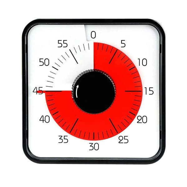 60 Minute pomodoro Mechanical Kitchen Timer for Cooking Meeting Magnetic productivity timer Visual Study Tmer for s 260304BJ