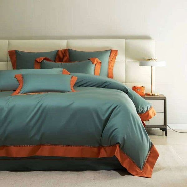 Svetanya Sateen Egyptian Cotton Bedding Bed Linens Sheet Pillowcase Duvet Cover Set Underwear 26H0305