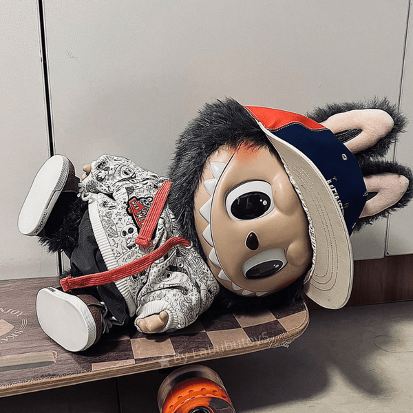 Labubu The Monsters 38cm Vinyl Plush Doll Vans Collaboration Limited Edition Action Figure YIZHIXING