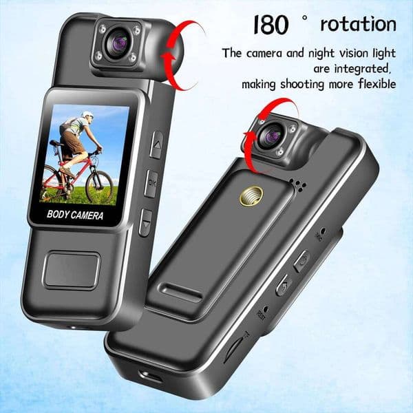 4K Ultra HD WiFi Mini Action Camera Portable Video Recorder Police BodyCam Infrared Night Vision Sports DV Riding Camcorder 26H0305