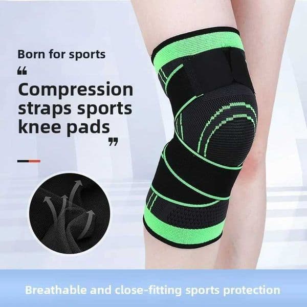 Compression Strap Knee Pads - Knitted Sports Knee Brace for Cycling Basketball Running Outdoor Activities S260305